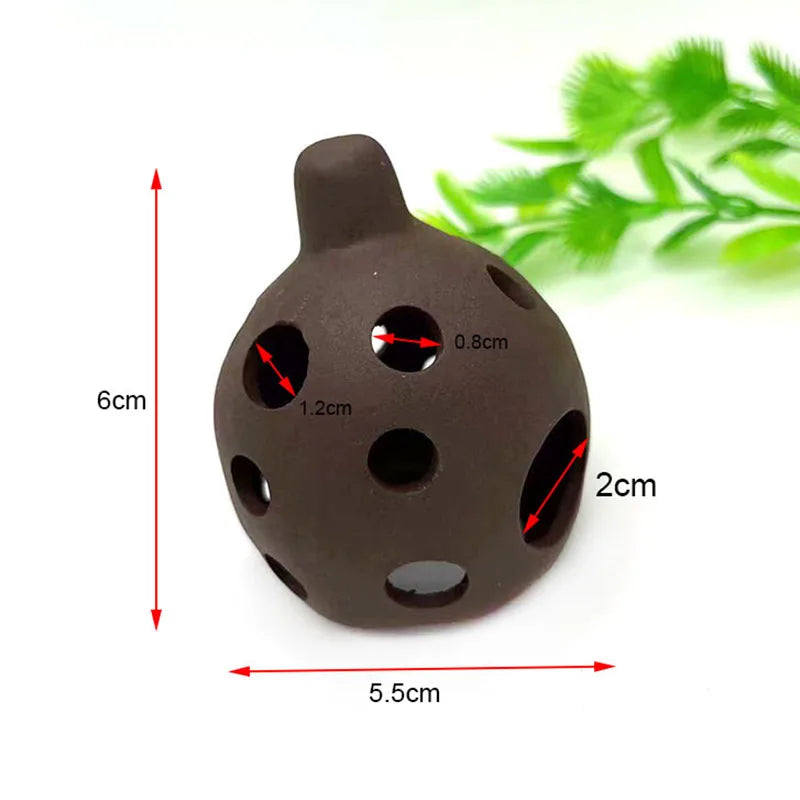 Ceramic House Fish Tank Aquarium Decoration Fish Shrimps Shelter House Pottery Scorpion House Canister Simulation Stone Ornament