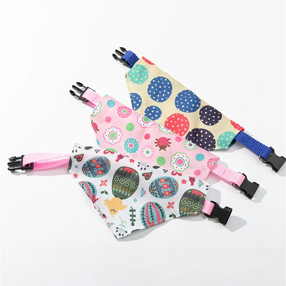 Sweet Print Puppy Dog Collar Bandana for Small Dogs Pet Cat Triangular Bandage Chihuahua Gota Bibs mascotas Grooming Accessories