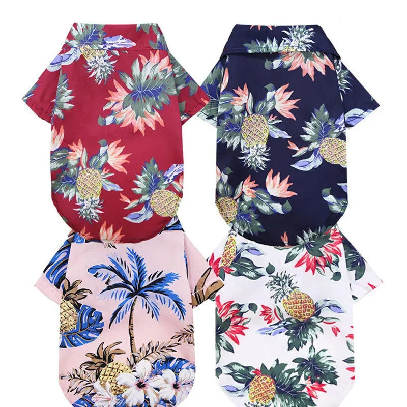 Summer Pet Dog Shirts Clothes Summer Beach Clothes Vest Pet Clothing For Small Large Dog Chihuahua Cat clothes Pets Outfits