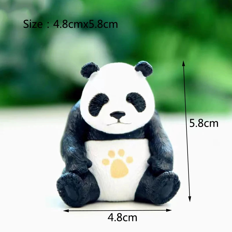 Resin Small Aquarium Ornaments Decoration Artificial Cute Panda for fish Tank Resin Aquarium Ornament Fish Tank Background Home