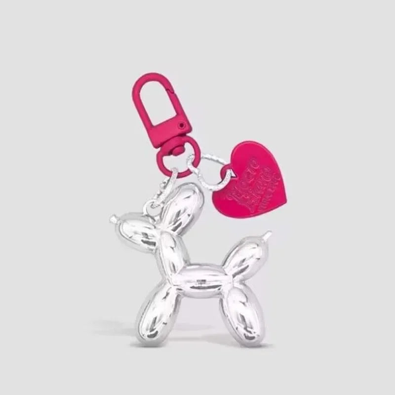 1pc Fashion Keychain Balloon Dog Keychains Pendant Jewelry Trinket Car Key Ring Key Chain Accessories Car Keychain Keyring