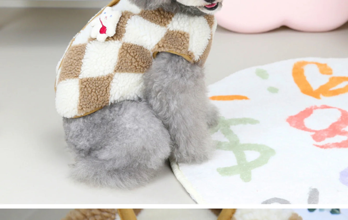 1pc Pet Dog Clothes Soft Warm Fleece Dogs Jumpsuits Plaid Pet Clothing for Small Dogs Puppy Cats Costume Coats