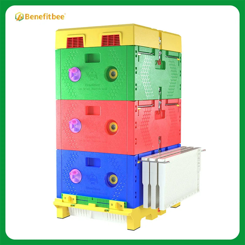 Wholesale bee hives beekeeping wooden langstroth beehive with frame