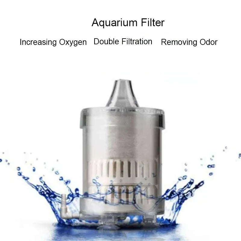 Double Aquarium Filter Fish Tank Shrimp Pond Air Pump Biochemical Sponge Filter Bio Sponge Filters Aquarium Filtration Material