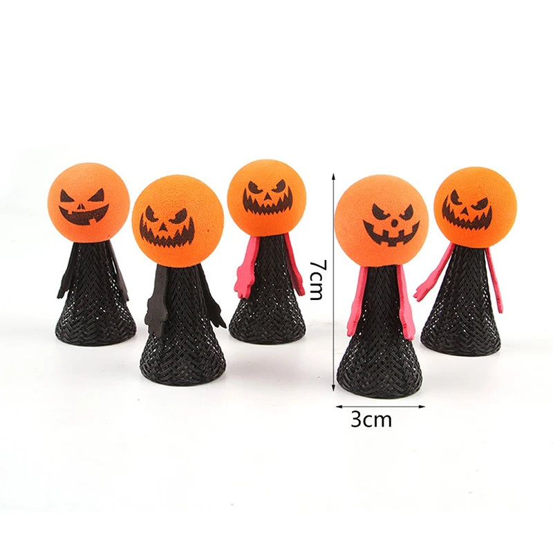 Halloween Pet Cat Toy Bouncing Elf Scary Pumpkin Small Dogs Accessories Funny Interactive Pet Supplies Spring Small Puppy Doll