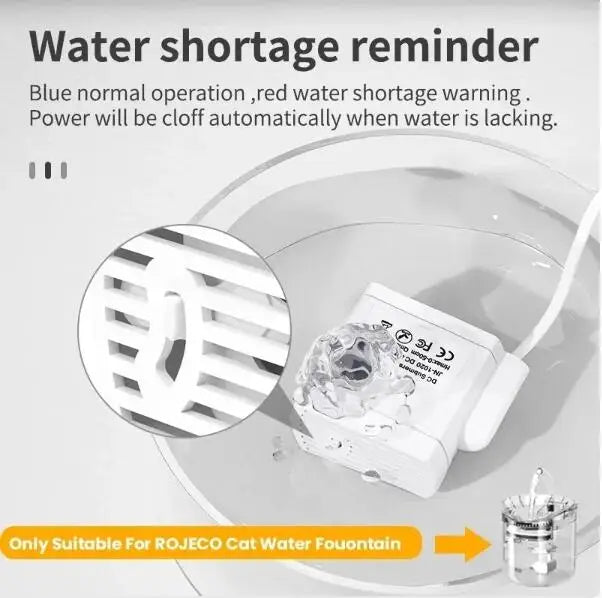 Water Pump Pet Cat Water Fountain Anti-dry Burning Motor Replacement for Cat Flowers Drinking Bowl Water Dispenser Pet Products