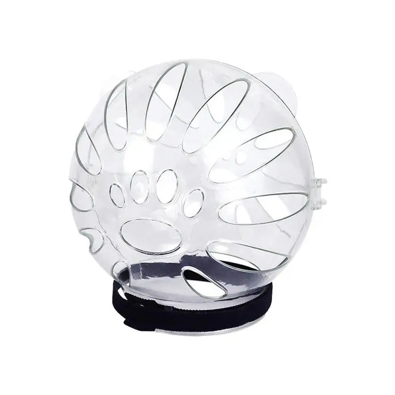 Transparent Cat Muzzle Anti Bite Transparent Cat Head Cover Breathable Clear Pet Accessories With Magical Sticker Cat Bubble Muz