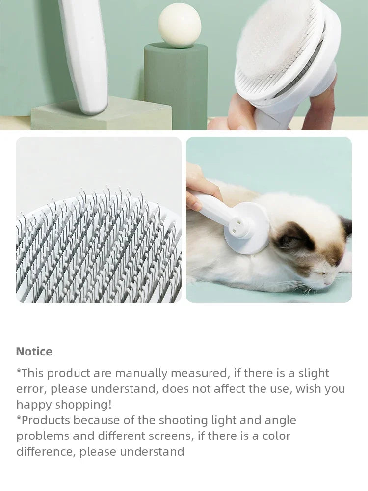 1PcsCat Comb Hair Removal Pet Magic Comb One Click Floating Hair Removal Cat Dog Universal Cleaning Beauty Supplies