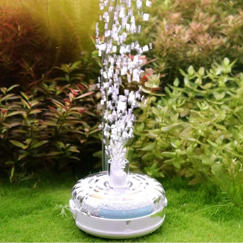 Round Aquarium Fish Tank Filter Transparent Biochemical Sponge Filter Aquarium Water biological Filter Submersible Water Pump