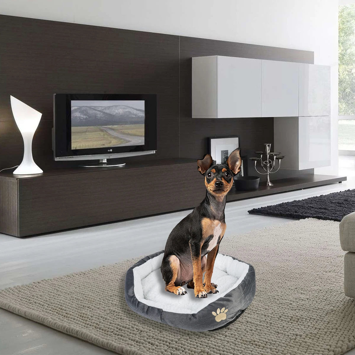 Dog Bed Cat Bed Pet Beds With Thickened PP Cotton Dog Cave Bed And SofaSuitable For Small Puppy Cat Bed