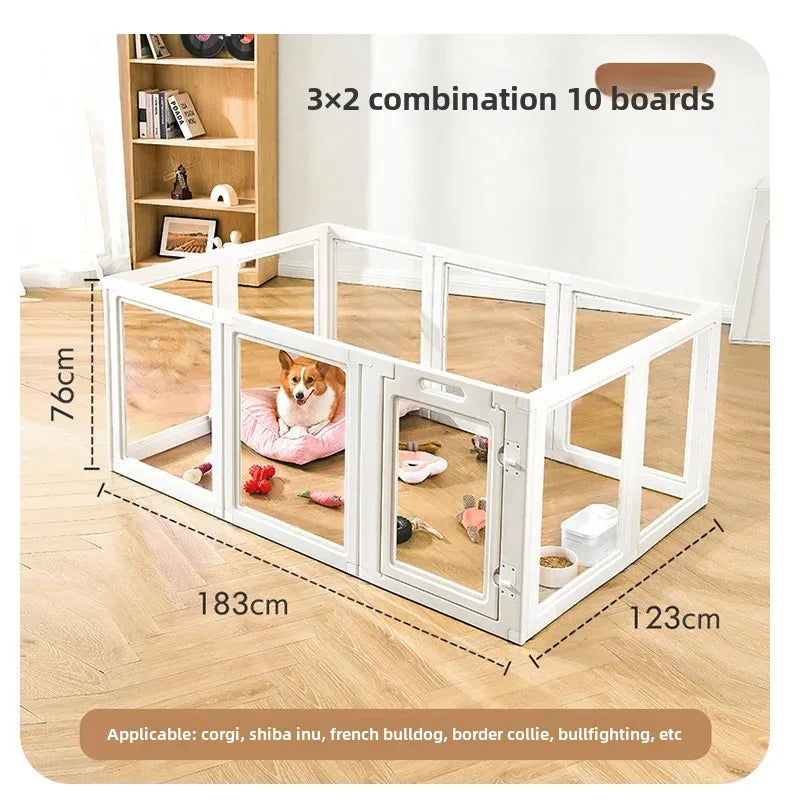 UXPET excellent small pie, transparent dog fence acrylic kennel pet indoor fence rabbit small dog cage