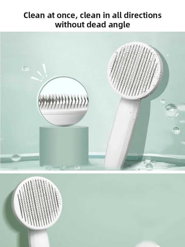 1PcsCat Comb Hair Removal Pet Magic Comb One Click Floating Hair Removal Cat Dog Universal Cleaning Beauty Supplies