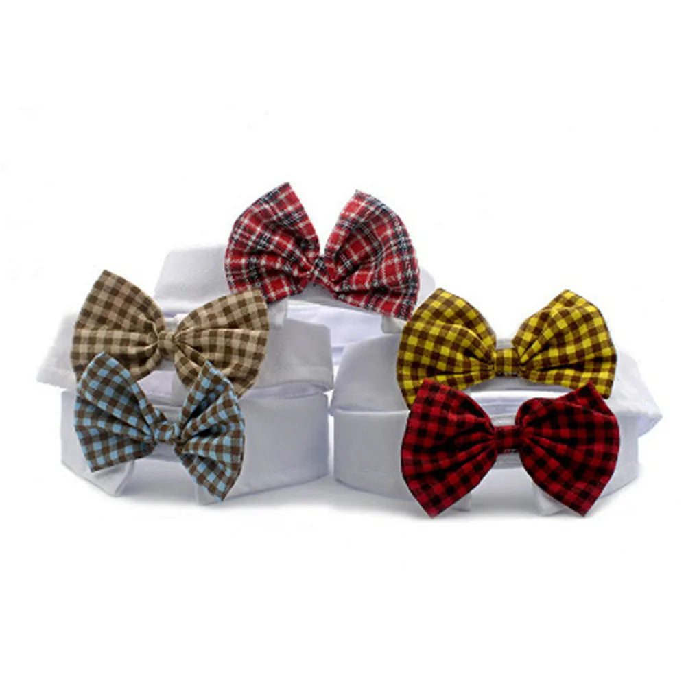 Pet Dog Cat Adjustable Bow Tie Collar Puppy Necktie Bowknot Bowtie Pet Cat Holiday Wedding Decoration Accessories for Small Dogs