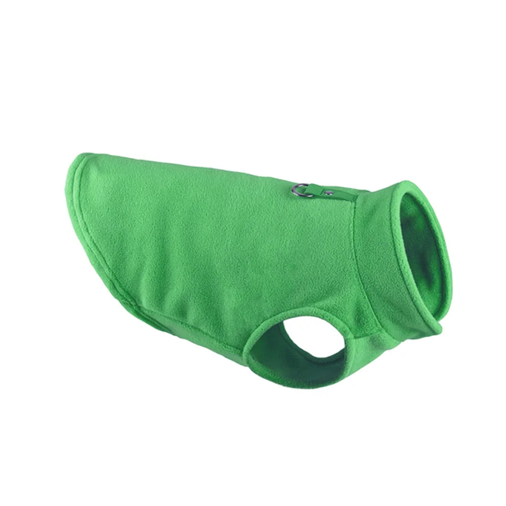 Pet Clothing Dog Fleece Vest Cold Weather Pullover Dog Jacket Winter Dog Clothes Sweater Coat with Leash Ring for Small Dogs Cat