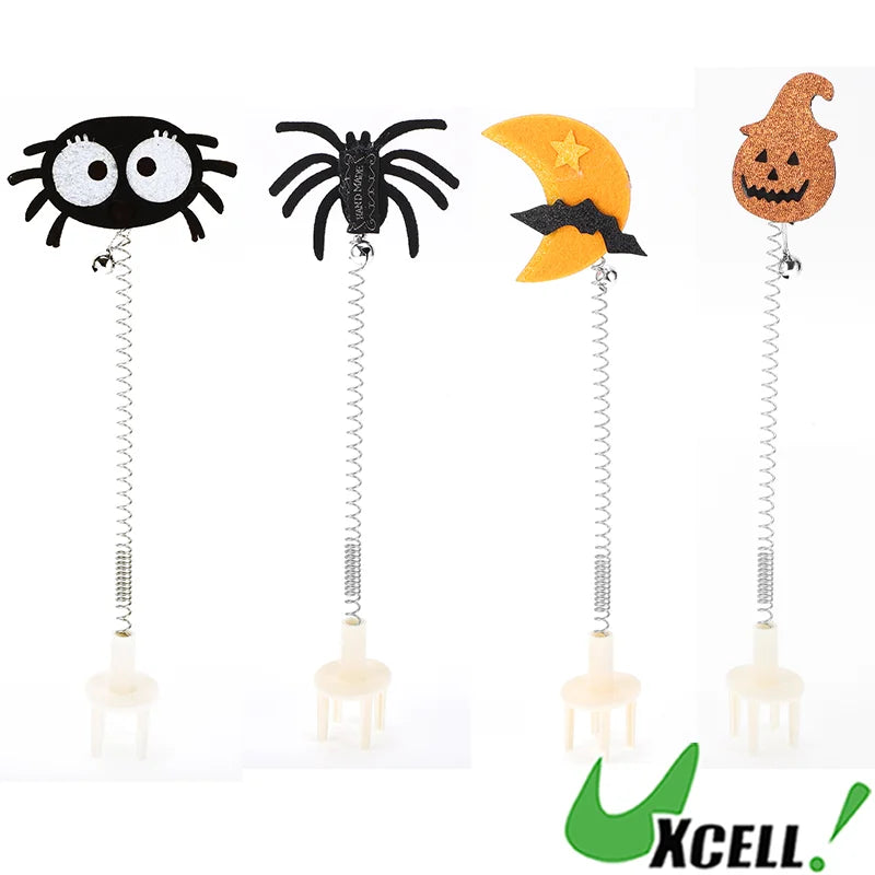 UXCELL 1 Pc Fashion Funny Cat Playing Rod Portable Spider Moon Halloween Toys Cat Playing Rod for Indoor