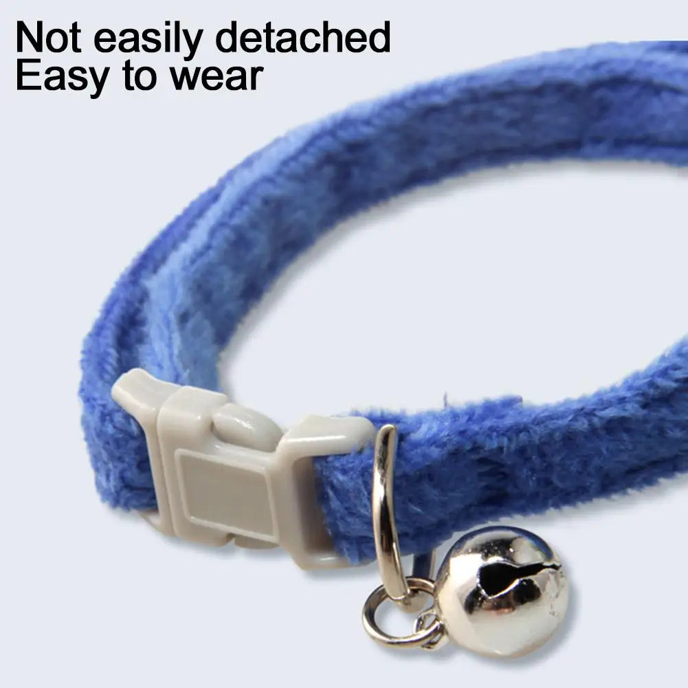 Pet Collar Cute Knitting Flower Bell Collar With Adjustable Collar Style Cartoon Cat Safety Small Dog Pet Supplies Buckle V6S4