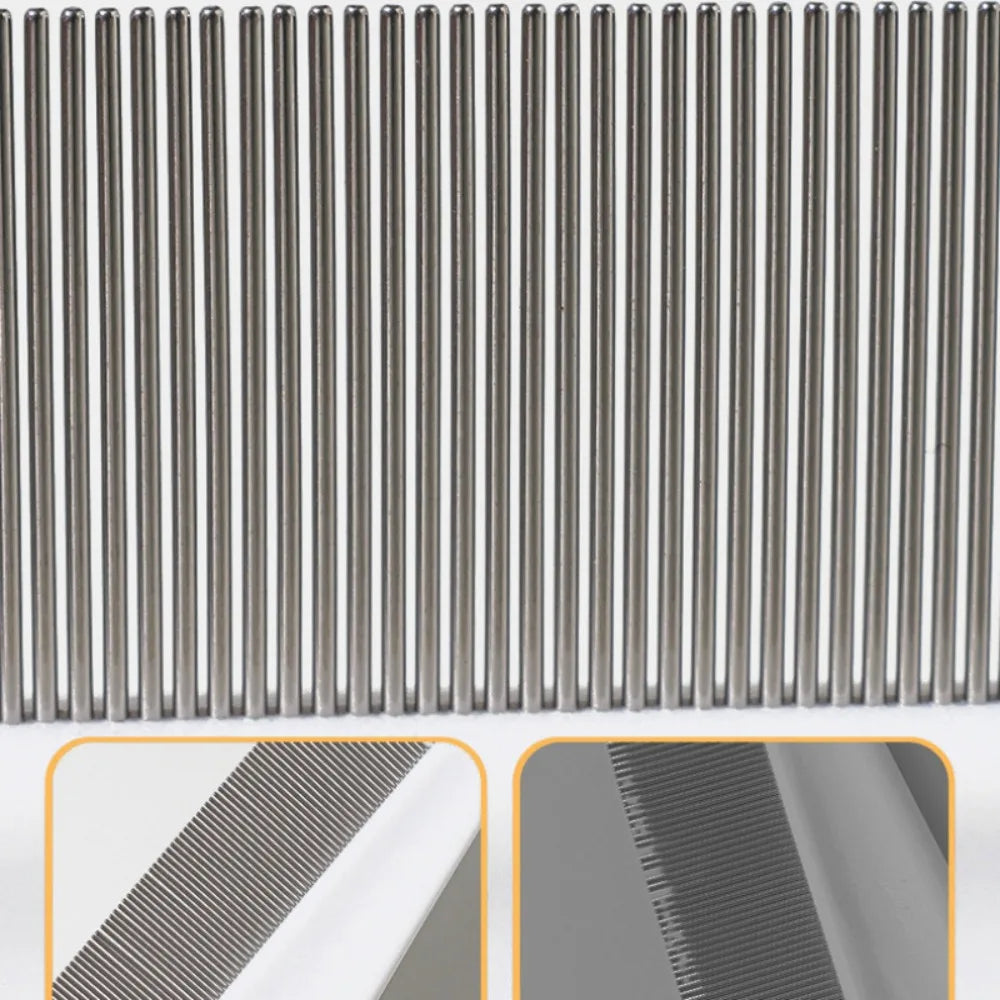 Pet Hair Shedding Comb Stainless Steel Flea Comb for Cat Dog Pet Comfort Flea Hair Grooming Comb Pet Cleaning Supplies 
