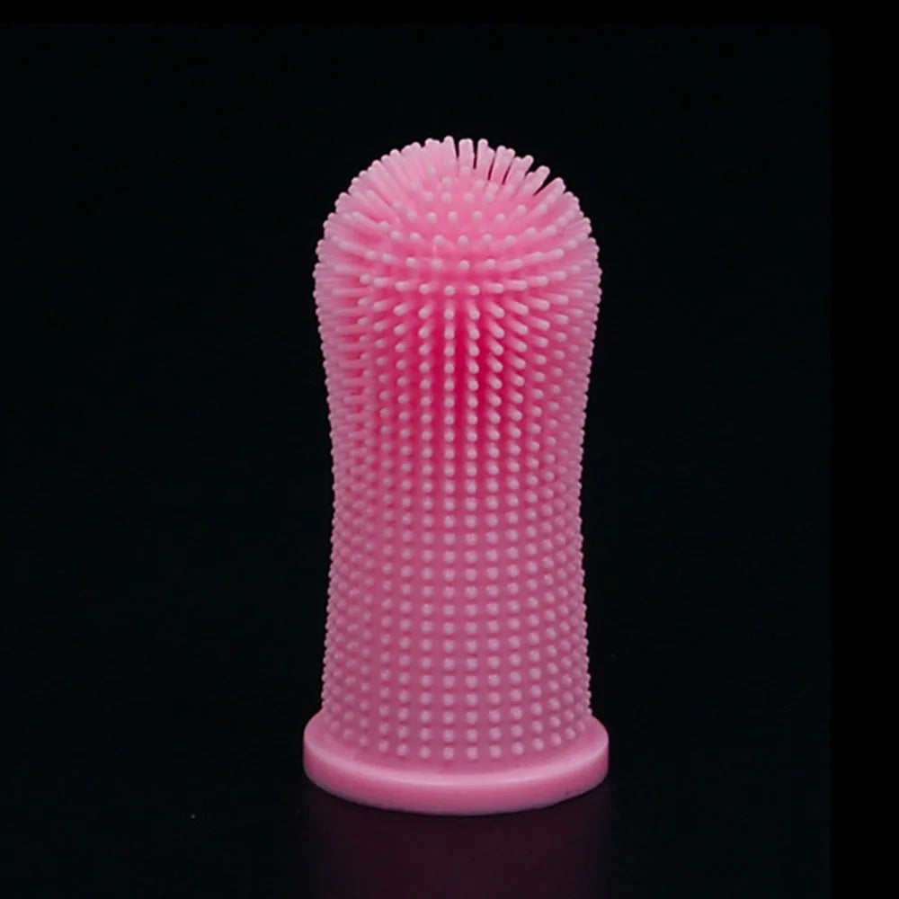 360-degree Dog Finger Toothbrush Extra Soft Pet Toothbrushes Silicone Teeth Cleaning Tools for Cats Puppies Dental Care Supplies