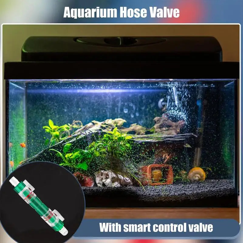 Aquarium Filter Water Valve Hose 12/16mm FlowControl Double Tap Quick Release Connector Fish Tank Hose Pipe Filter Valve