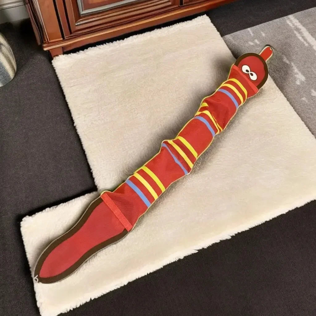 Squeaky Dog Toys Oxford Cloth Chew Cleaning Teeth Toy Puppy Training Interactive Supplies Pet Snake Shape Bite Resistant Toys