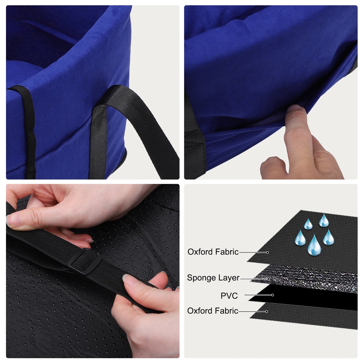 UXCELL Dog Car Seat Bags Waterproof Hammock Pet Travel Dogs Carrier Bed Protector Car Rear Back Seat Mat Safety Accessories