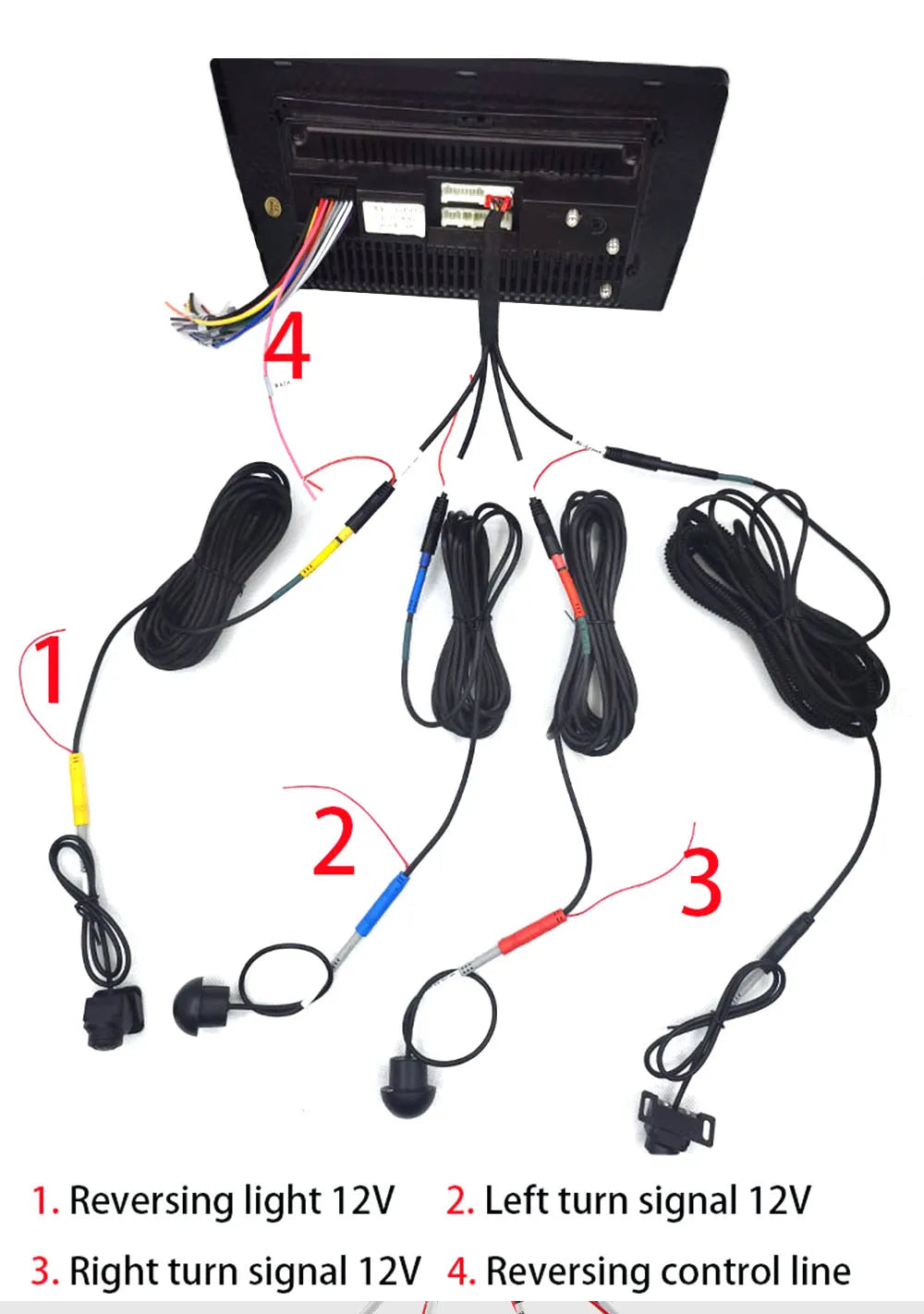 1080P 360° Panoramic Camera HD Rear / Front / Left / Right 3D 360 Bird View Panoramic Accessories For Car Android Radio