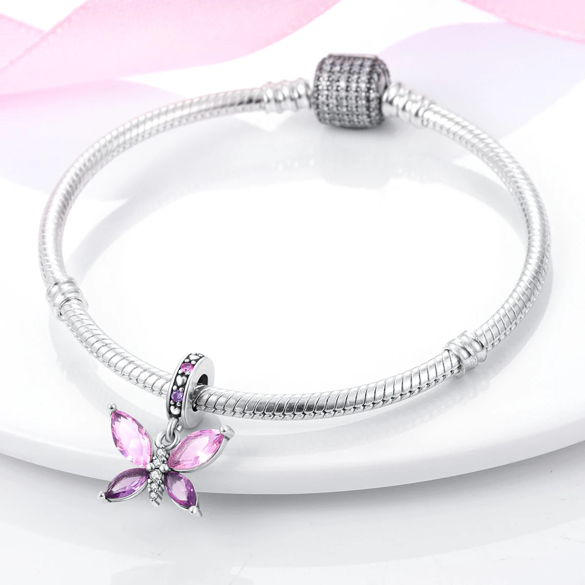MULA 1PC Coffee Pet Moon Star Silver Plated Pendant Fit Original Snake Chain Charm Bracelet DIY Women Jewelry Gift