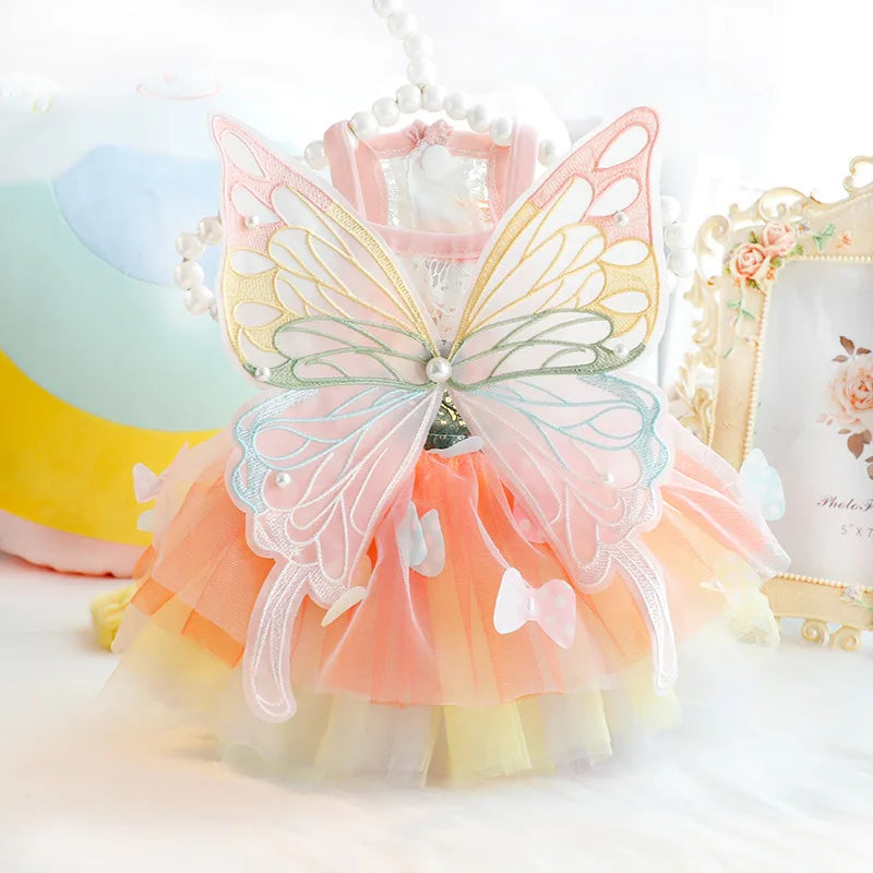 Summer Dog Princess Clothes Pet Skirt Dog Dress for Dogs Cat Dog Wedding Yorkie Chihuahua Poodle Small Dog Clothing Puppy Dress