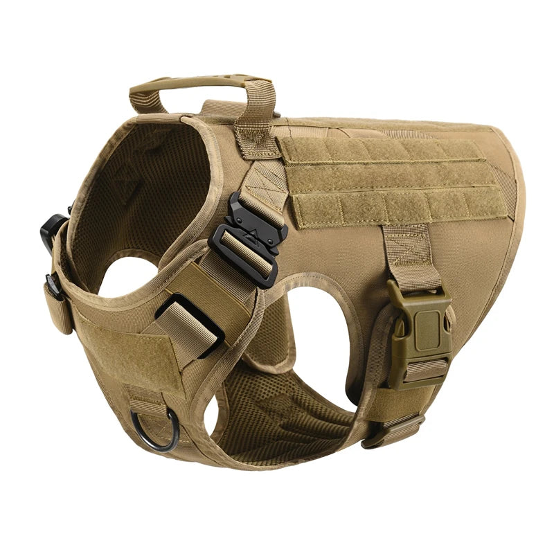 K9 Tactical Military Vest Pet German Shepherd Golden Retriever Tactical Training Dog Harness and Leash Set For All Breeds Dogs