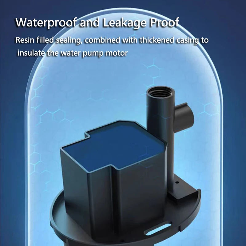 5W Bottom Suction Water Pump Aquarium 220V-240V Ultra-Quiet Submersible Pump For Water Cycle and Pumping of the Fish Tank