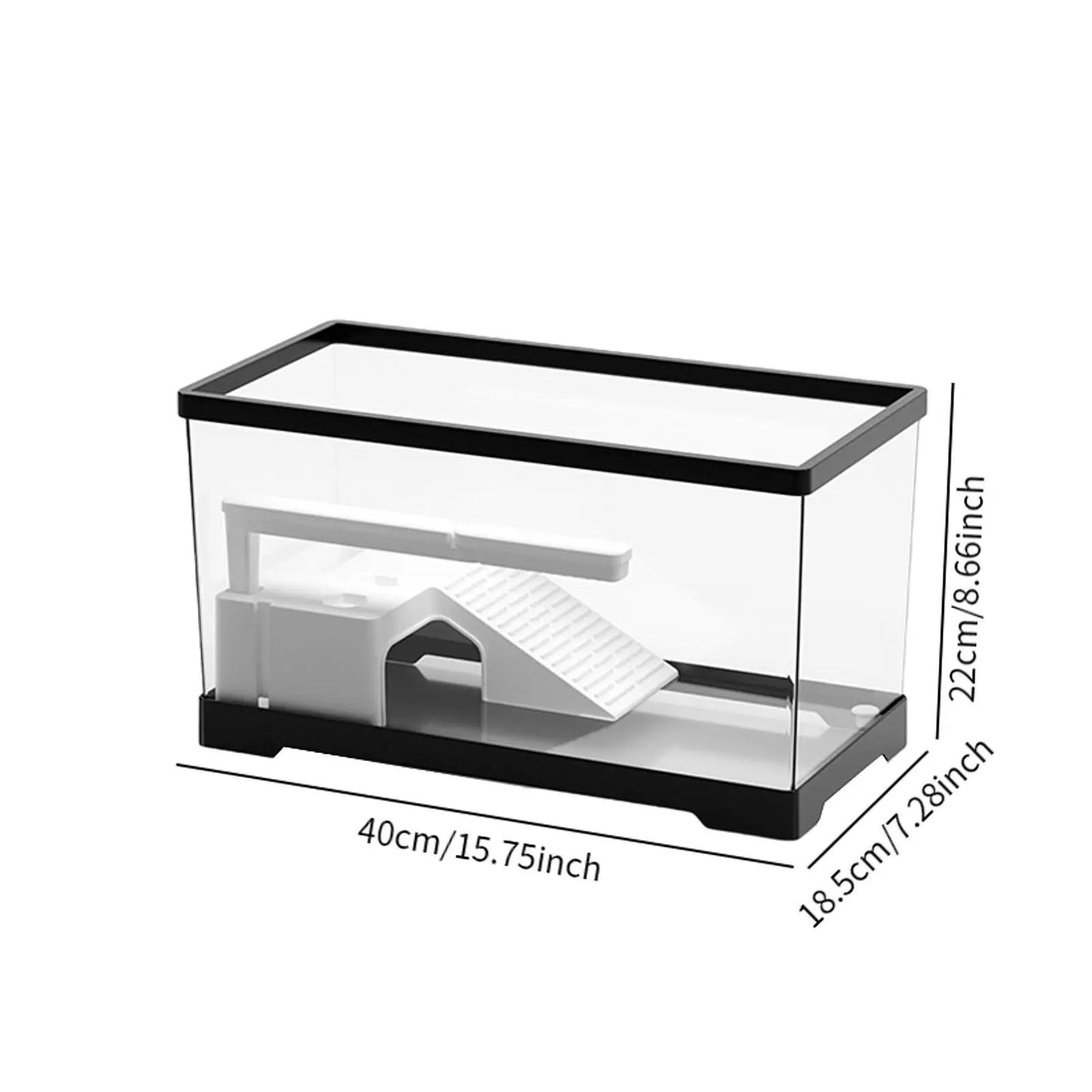 Turtle Tank Aquarium Hideout Terrapin Supplies Breeding Tortoise Enclosure Starter Turtle Habitat Reptile Habitat Indoor Decor