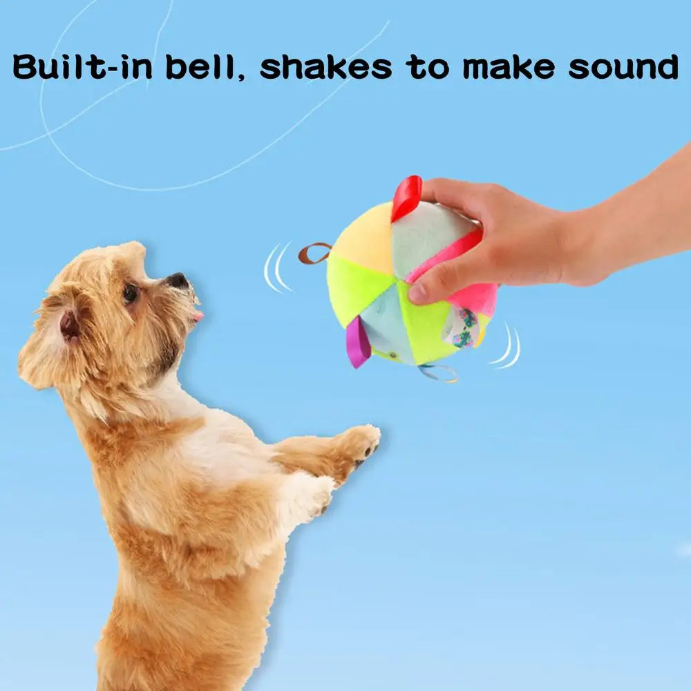 Squeaky Dog Toy Ball Cute Plush Ball Voice Teething Toys Pet Training Supplies Dog Sound Toys Soft Cleaning Chew Training Toys