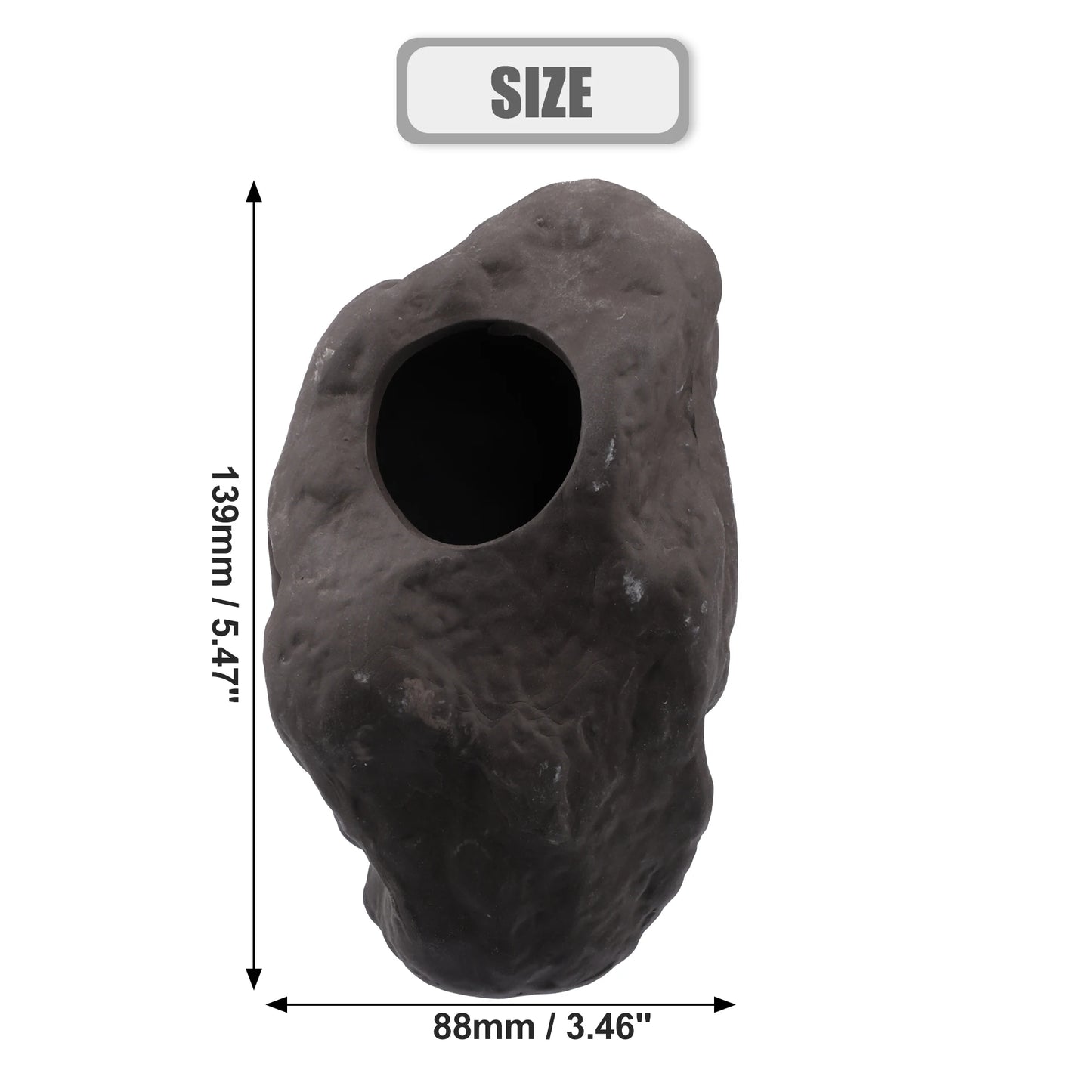UXCELL Aquarium Hideaway Rock Cave Decoration Parts Resin Fish Shrimps Shelter Pottery House Canister Fish Tank Accessories