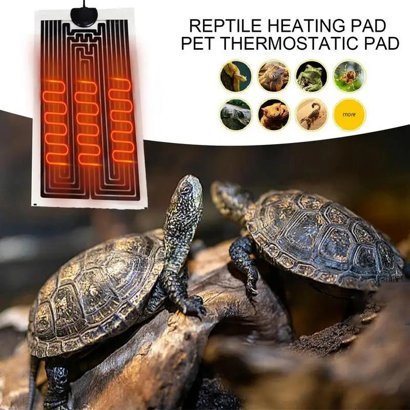 Terrarium Heating Mat Temperature Adjustable Snake Heating Pad Reptile Heating Pad Snake Heating Pad Reptile Heat Mat Under Tank