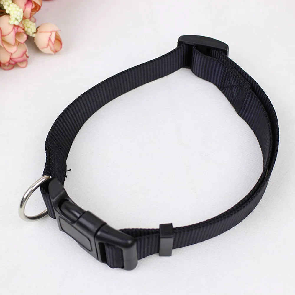 Soft Nylon Dog Collar Classic Adjustable Strong Pet Dog Collar with Quick Release Buckle for Small Medium Large Dogs Pet Product