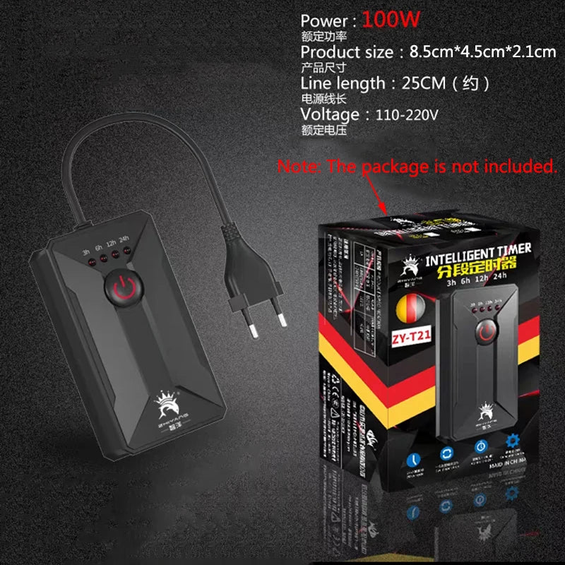 110/220V Fish Tank Timer Aquarium Light Timer Fish Tank Timing Socket Adjustable Aquarium Timer Controller Light Timing System