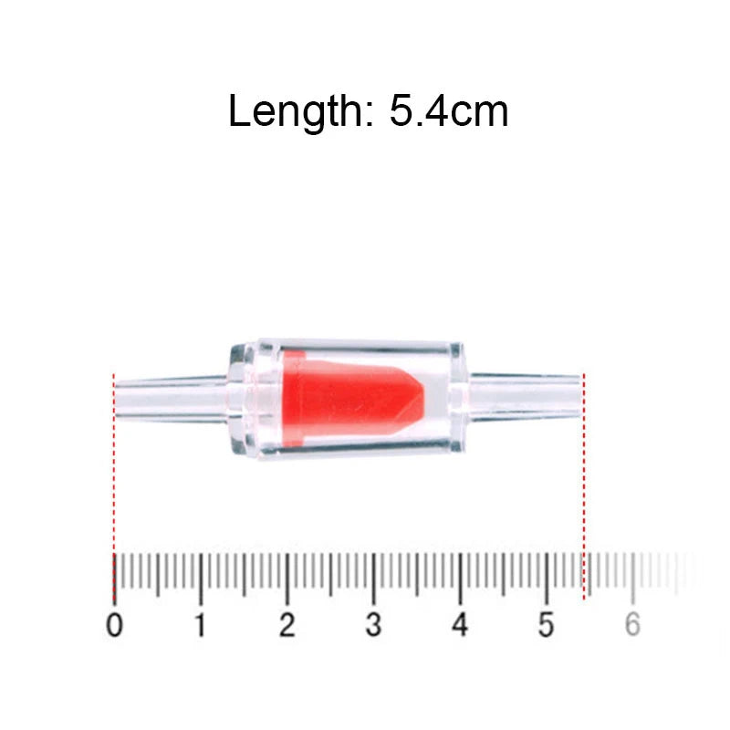 5pcs Aquarium Air Pump Check Valve 5 X One Way Non-Return Check Valve Aquarium Fish Tank Accessories Co2 System Air Pump