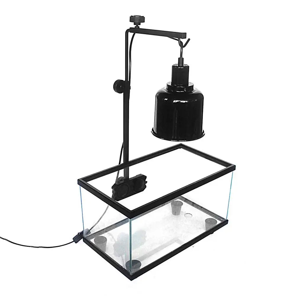 Suction Reptile Lamp Holder Hunging Aquariums Light Stand Adjustable Small Reptile Dome Lamp Bracket For Tortoise Lizards