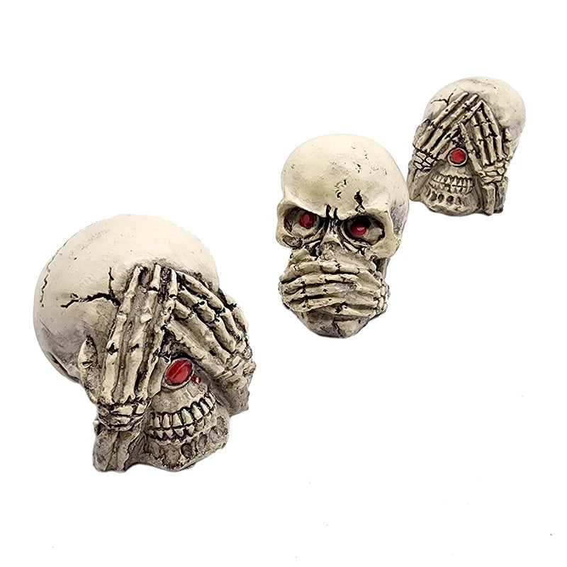 Resin Aquarium Ornaments Decoration Simulated Character Skull Decoration For Fish Tank Ornament Aquatic Pet Supplies Decorations