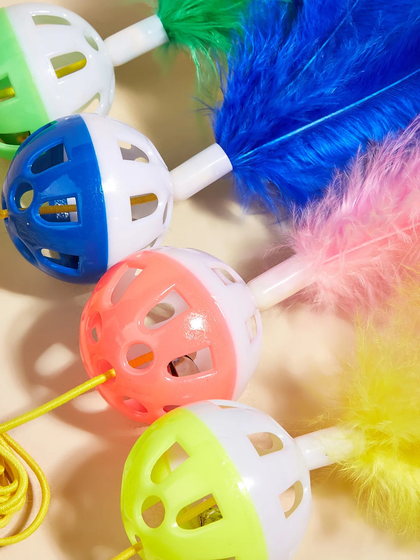 Cat Toy Cat Teaser Sticks Plastic Bell Swing Cat Teaser Stick Cat Durability Self Improvement And Relaxation Tool