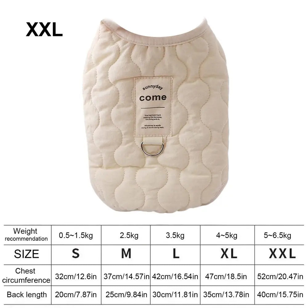 Small Dog Winter Jacket Winter Warm Dog Coat Jacket Warm and thickened pet clothes Small Dog Vest Pet Supplies for Small Dog Cat