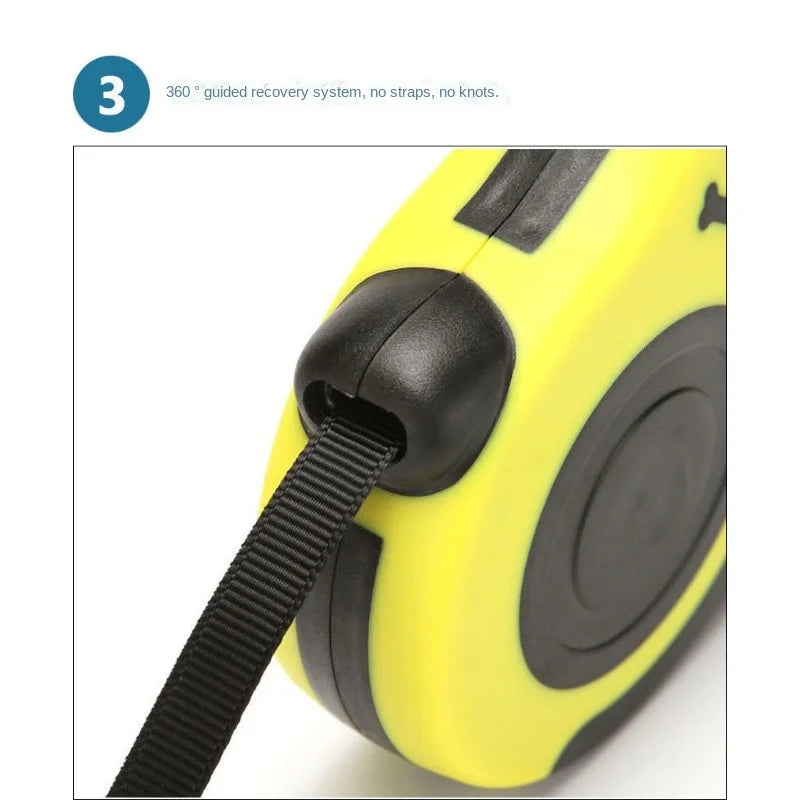 Pet automatic leash 3/5 meters, convenient for walking dogs, firm and not easy to break free, suitable for both cats and dogs
