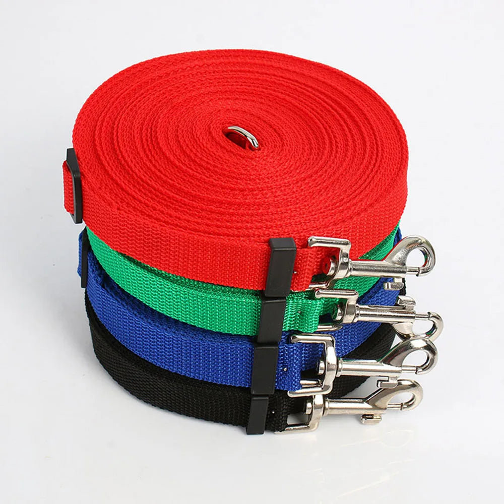 Long Dog Training Leash Tracking Line Puppy Obedience Recall Training Agility Lead 10m 20m 30m 50m Leash for Play Camp Backyard