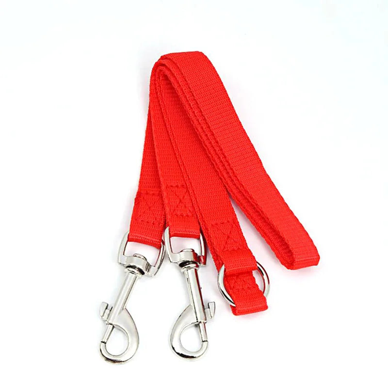 WALK 2 Two DOGS Leash Double Twin Lead Walking Leash Two Pets Cats Dual Couple Dog Leashes Nylon V Shape Leash Pet Accessories