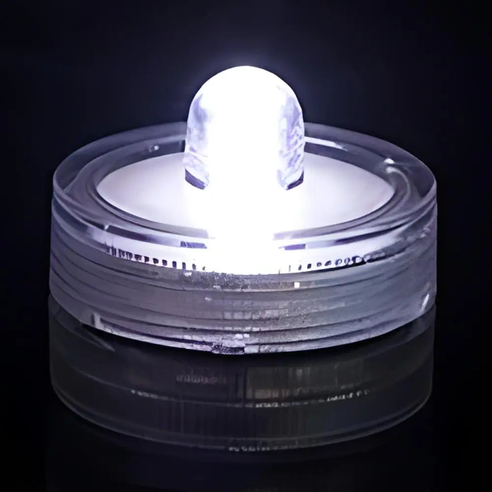 Waterproof LED Lights For Vases Flameless Battery Operated Pond Underwater Small Tealights Aquarium Decoration Novelty Lighting