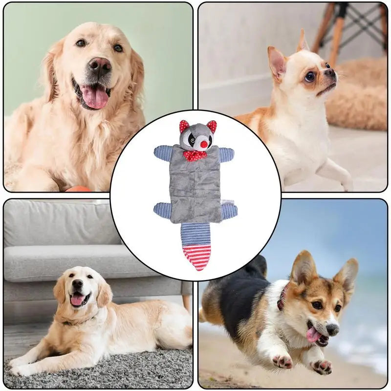 Stuffless Squeaky Dog Toys Interactive Plush Puppy Chew Toys With Squeakers Crinkle Interactive Toy No Stuffing With Squeakers