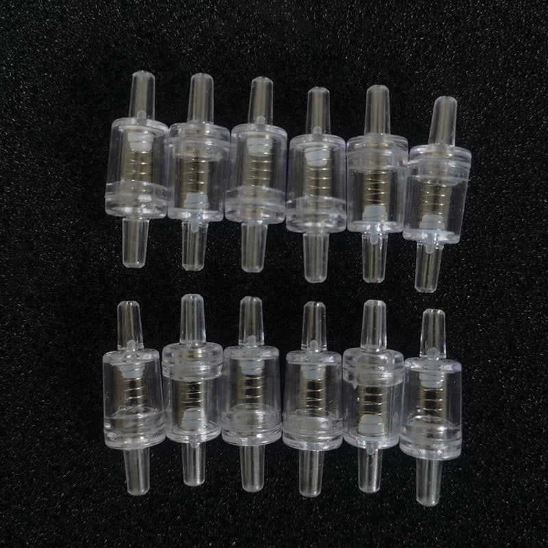 5/10pcs Aquarium Air Pump Check Valve 5 X One Way Non-Return Check Valve with Spring  Aquarium Fish Tank Accessories Co2 System
