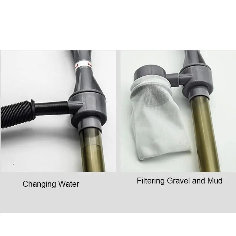 Fish Tank Siphon Water Change Aquarium Cleaning Tools Filter Water ExChanger Pump Sand Hose Tube Battery Powered Gravel Cleaner