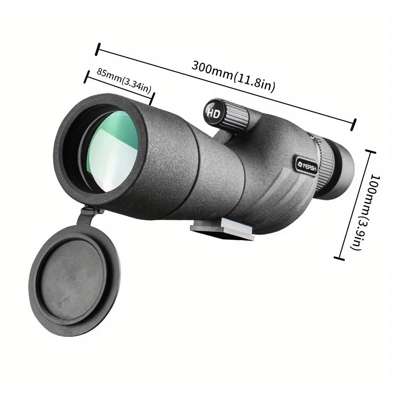 Transparent monocular telescope, variable frequency monocular telescope, suitable for outdoor camping hunting bird watching