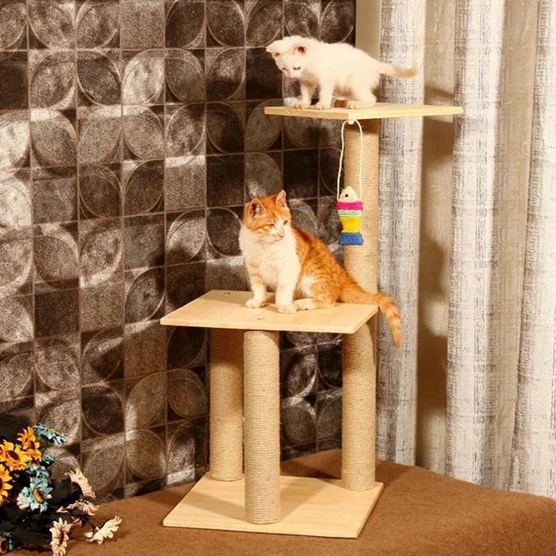 20/50M Cat Scratch Resistant Tight and Durable Scratch Pole Climbing Frame Fine Sword Hemp Rope Pet Cat Scratchers